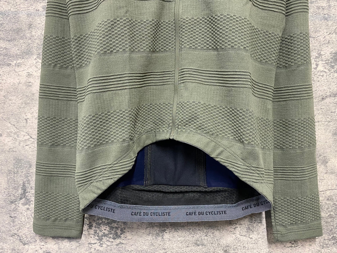 KD391 カフェドシクリステ Cafe du Cycliste Corinne 長袖 サイクルジャージ カーキ M