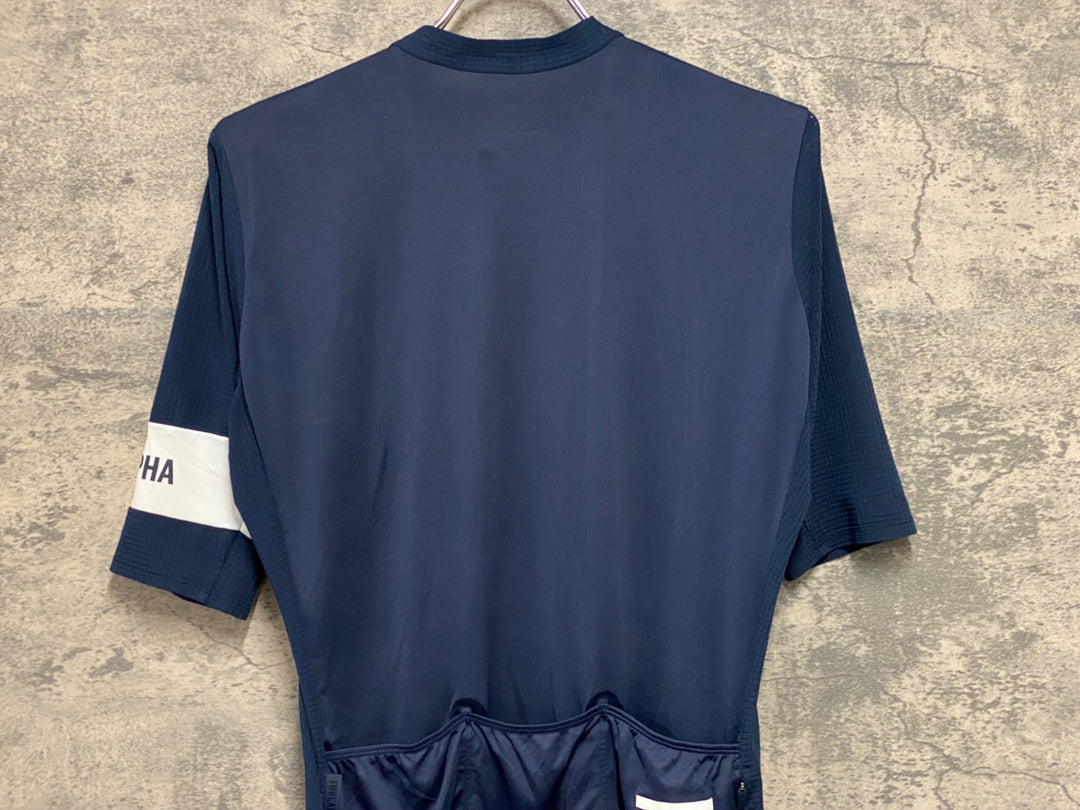 JW112 ラファ Rapha PRO TEAM JERSEY 半袖サイクルジャージ 紺 M