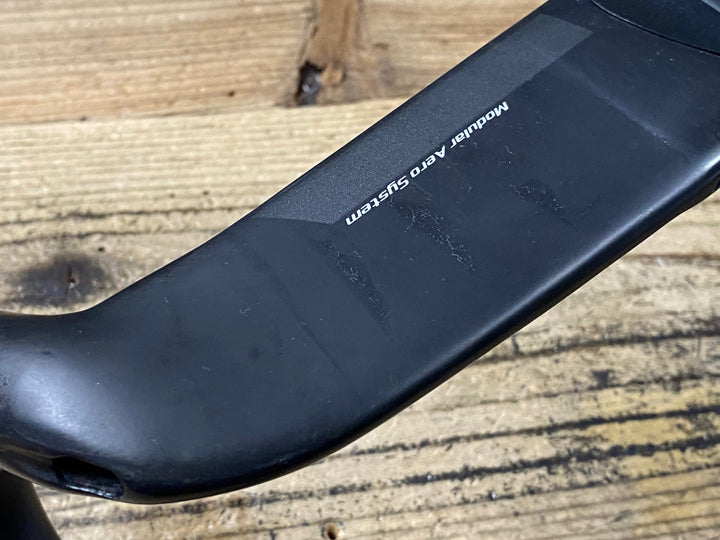 KA659 ヴィジョン VISION metron4D MAS カーボンハンドル Φ31.8 ブラケットC-C390mm ※ステム固定部クラックのためジャンク
