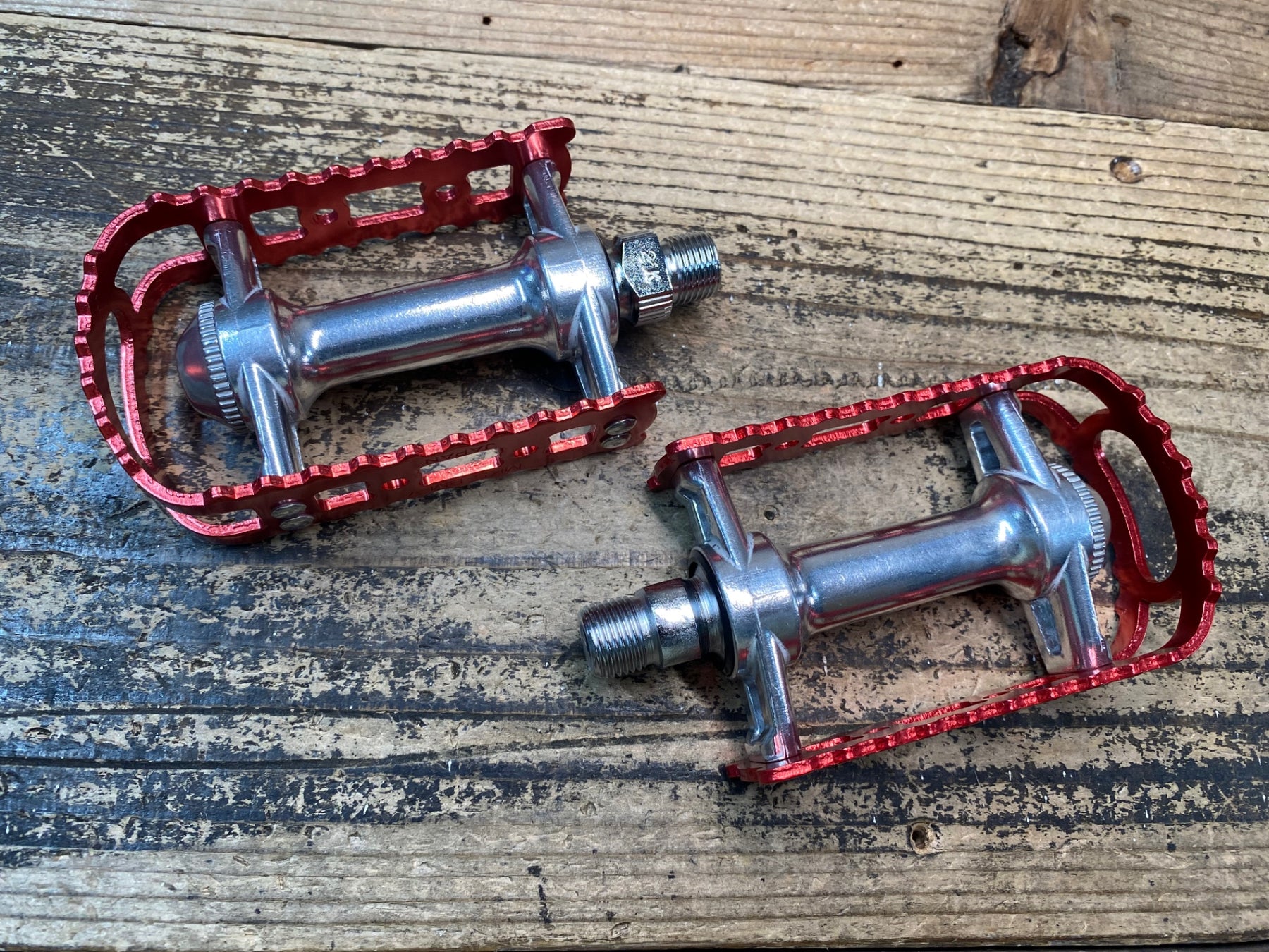 JN490 三ヶ島 MKS BM-7 BMX フラットペダル レッドケージ – BICI AMORE