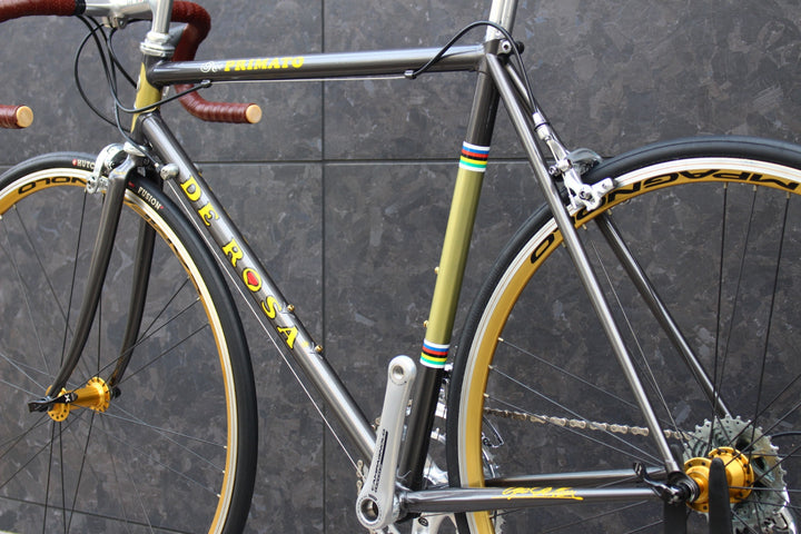デローザ DE ROSA ネオプリマート NEO PRIMATO 2009頃 52サイズ カンパニョーロ ケンタウル 10S クロモリ ロードバイク GOLD KHAMSIN 【福岡店】