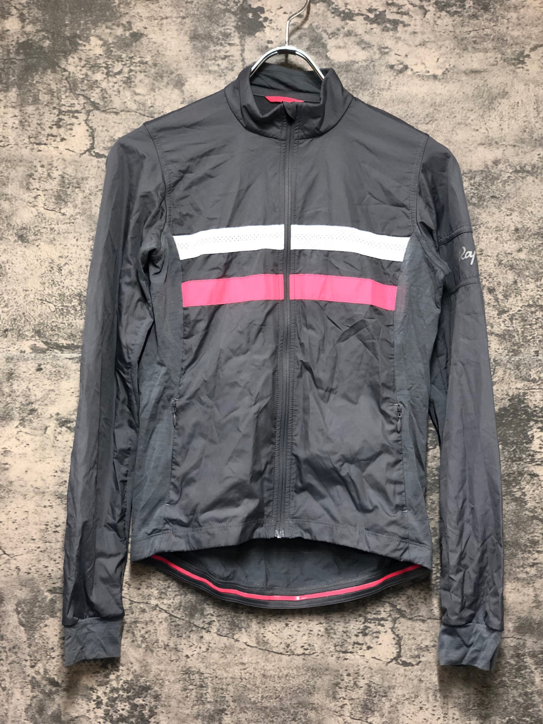 KM439 ラファ Rapha WOMEN’S BREVET LONG SLEEVE WINDBLOCK JERSEY 長袖 サイクルジャージ グレー XS