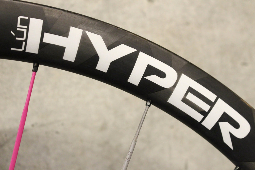 未使用品！ウィンスペース WINSPACE ルンハイパー LUN HYPER 38mm RBB カーボン チューブレス ホイールセット シマノ12/11S 【福岡店】