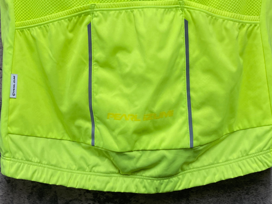 KL034 パールイズミ PEARL iZUMi ジレ サイクルベスト 蛍光 黃 L ※汚れ