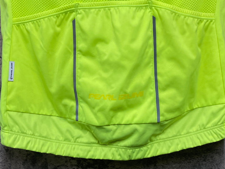 KL034 パールイズミ PEARL iZUMi ジレ サイクルベスト 蛍光 黃 L ※汚れ