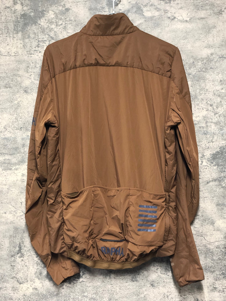 KI981 ラファ Rapha PRO TEAM INSULATED JACKET 長袖 サイクルジャケット ブラウン L