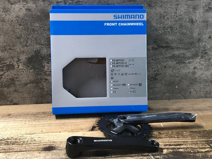 KF759 シマノ SHIMANO FC-MT101-2 クランクセット 175mm 36/22T スクエアテーパー