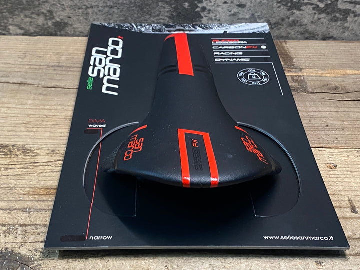 JR315 san marco CONCOR CARBON FX サドル NARROW CARBON レール 黒赤
