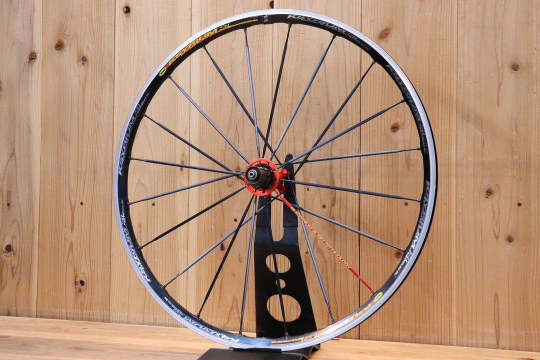 マヴィック MAVIC キシリウム KSYRIUM SL SUPERLIGHT アルミ クリンチャー リアホイール シマノ 11S/12S ナローリム 15C 【芦屋店】