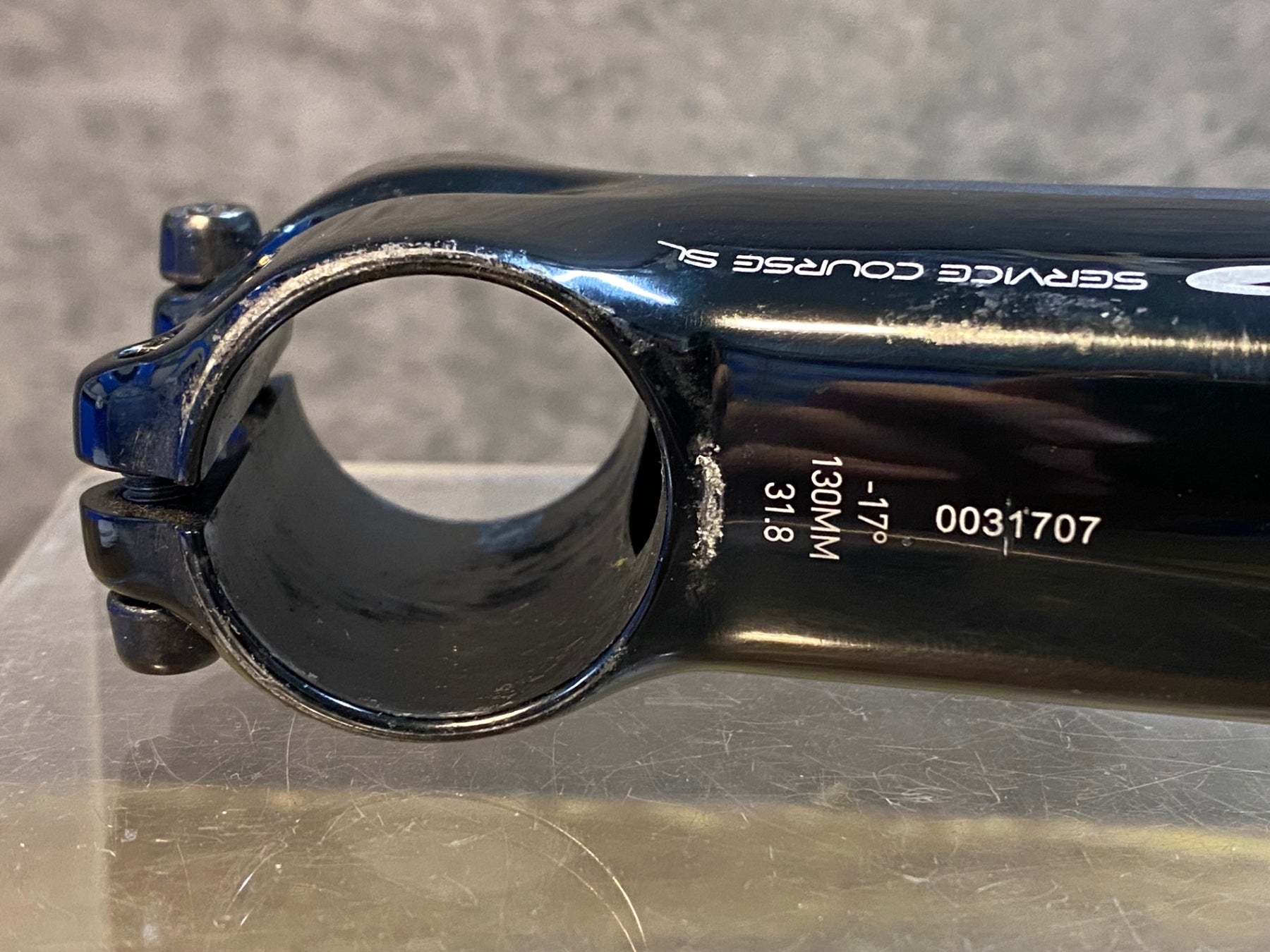 JP976 ジップ ZIPP SERVICE COURSE SL アルミ ステム 黒 130mm 17° Φ31