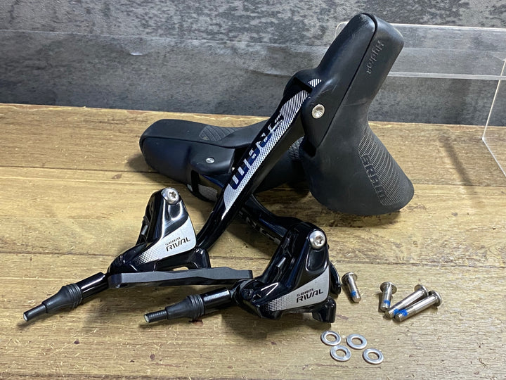 KA937 スラム SRAM ライバル RIVAL 1 ダブルタップレバー ブレーキキャリパー セット 1x11s 油圧