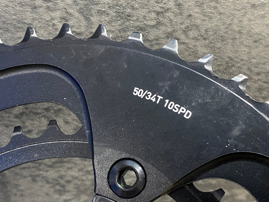 KE919 スラム SRAM レッド Red 10 カーボン クランクセット 170mm 50/34T 5H 110BCD GXP