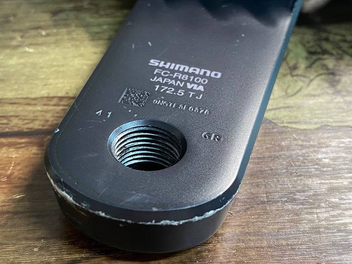 JG177 4iiii シマノ SHIMANO FC-R8100 クランクセット 片足計測 パワーメーター 172.5mm 52/36T