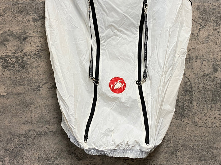 JS659 カステリ CASTELLI ROSSO CORSA サイクルベスト ジレ 白 M