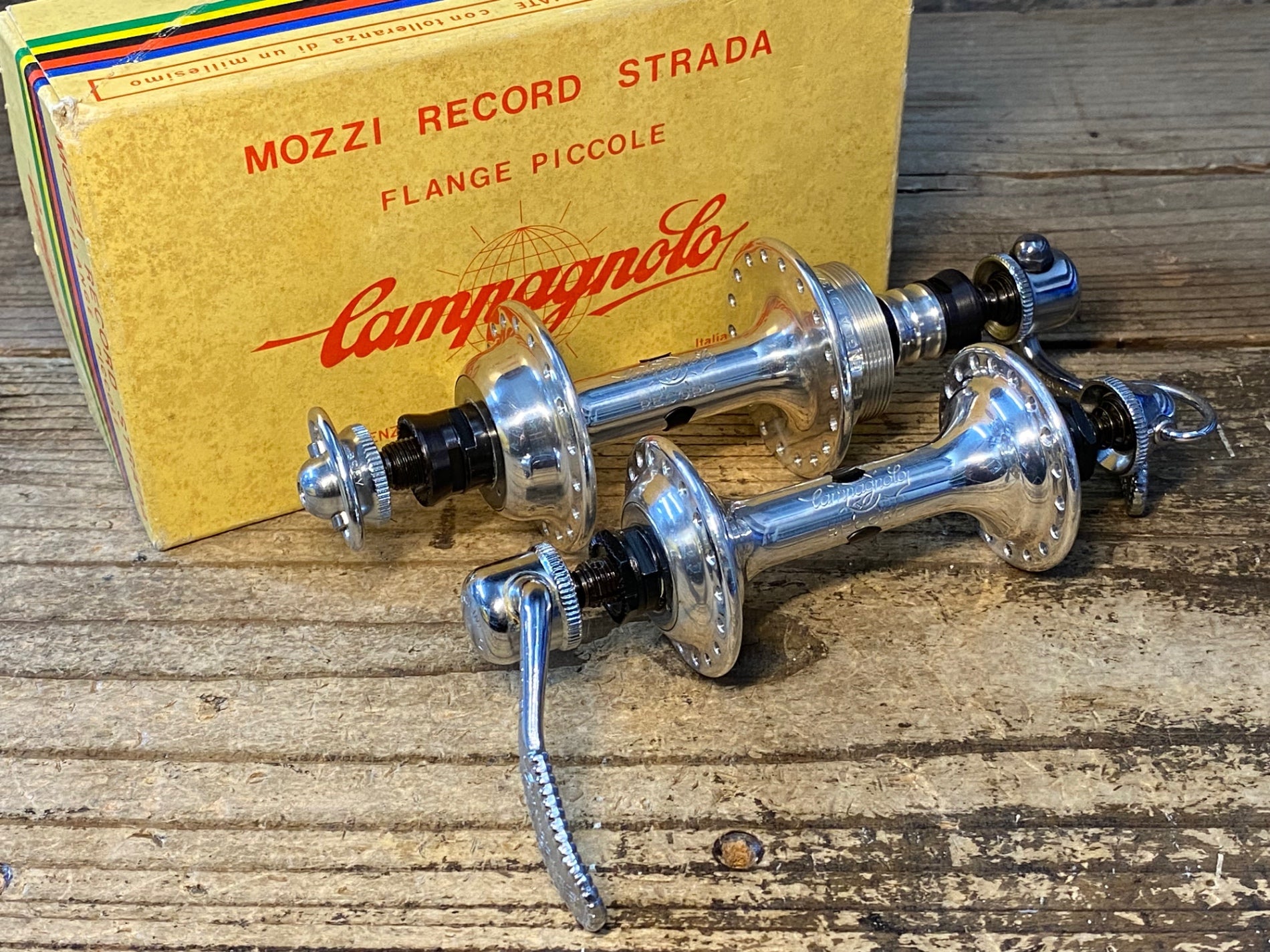 JW832 カンパニョーロ Campagnolo レコード RECORD ハブ前後セット