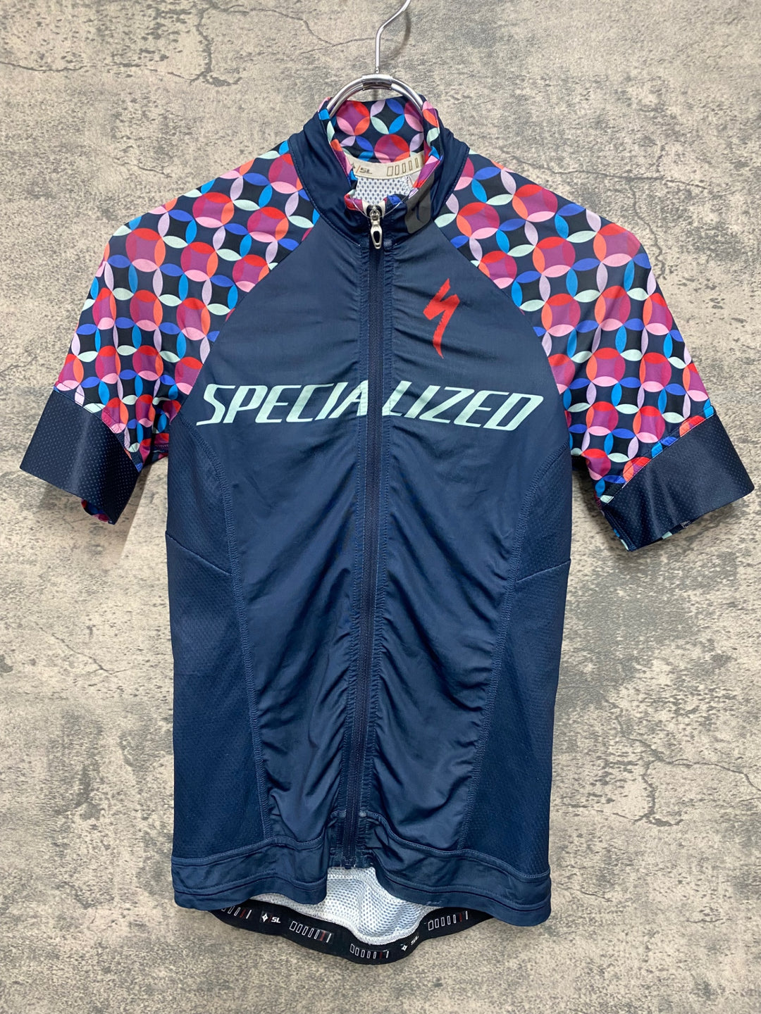 JV434 スペシャライズド SPECIALIZED 半袖 サイクルジャージ ネイビー XS