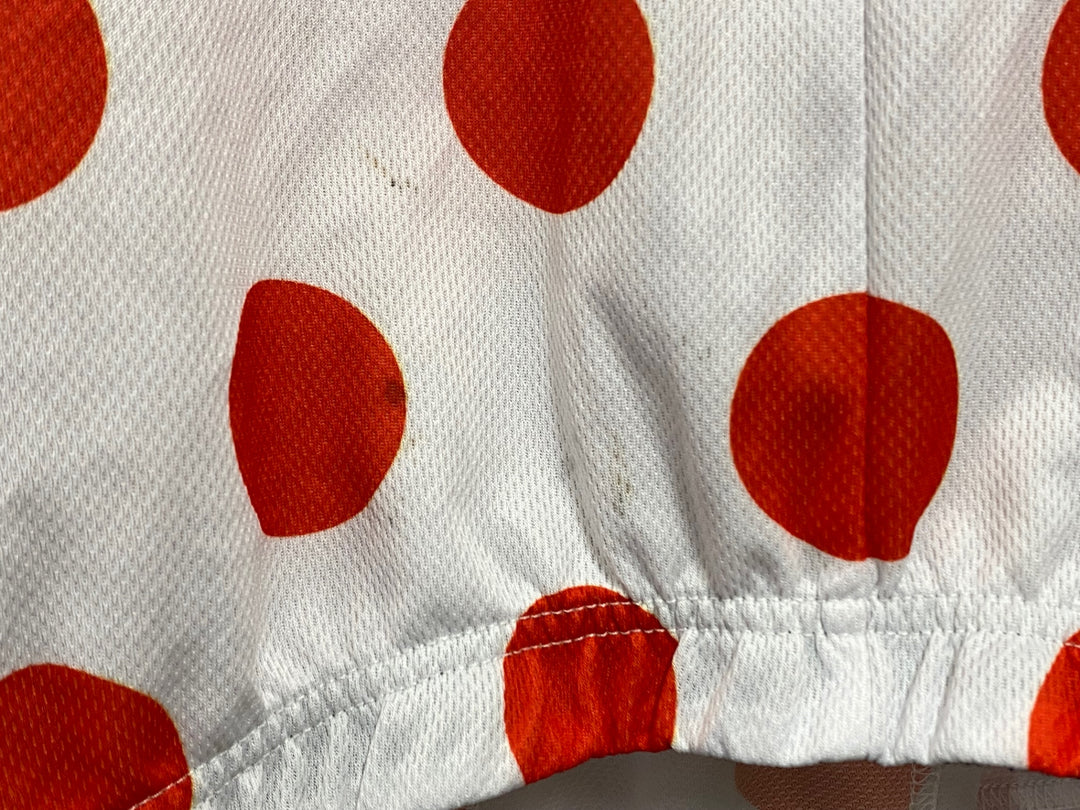 KB562 ルコックスポルティフ le coq sportif 半袖 サイクルジャージ 白赤 S