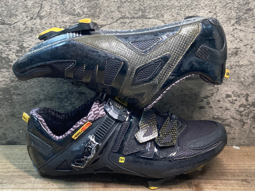 JR402 マヴィック MAVIC ゼリウム ZXELLIUM ULTIMATE ビンディングシューズ SPD-SL 黒 EU39 1/3