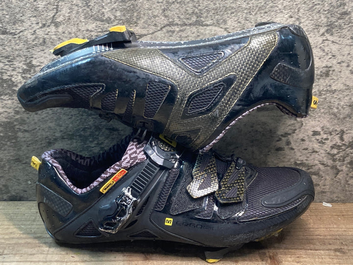 JR402 マヴィック MAVIC ゼリウム ZXELLIUM ULTIMATE ビンディングシューズ SPD-SL 黒 EU39 1/3