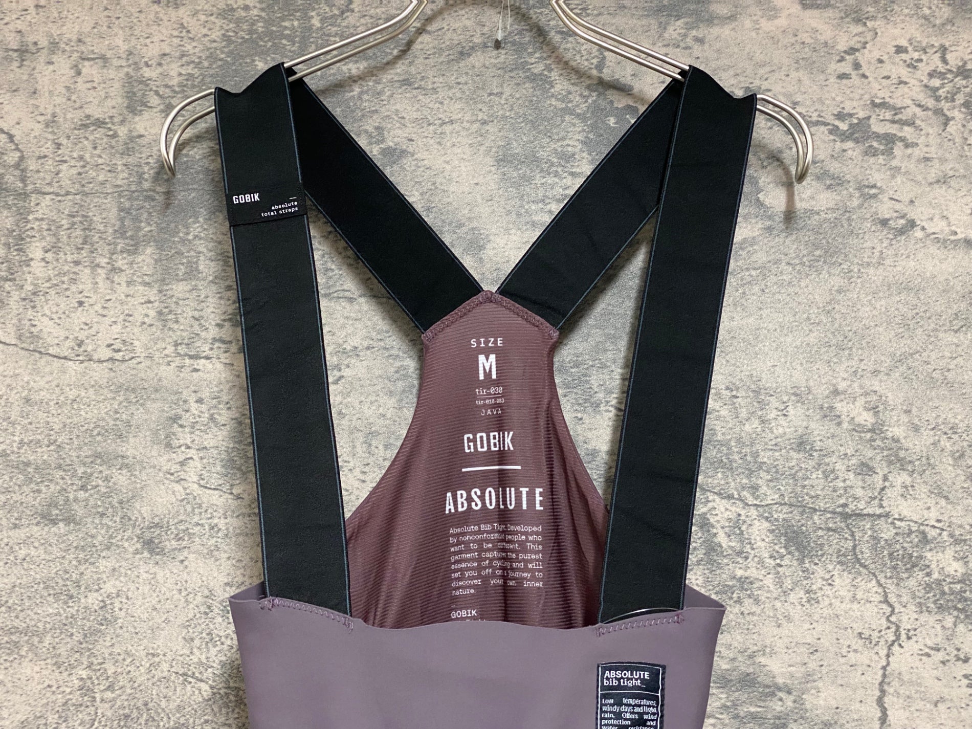 JO062 ゴビック GOBIK ABSOLUTE BIB TIGHT ビブタイツ Java M 裏起毛