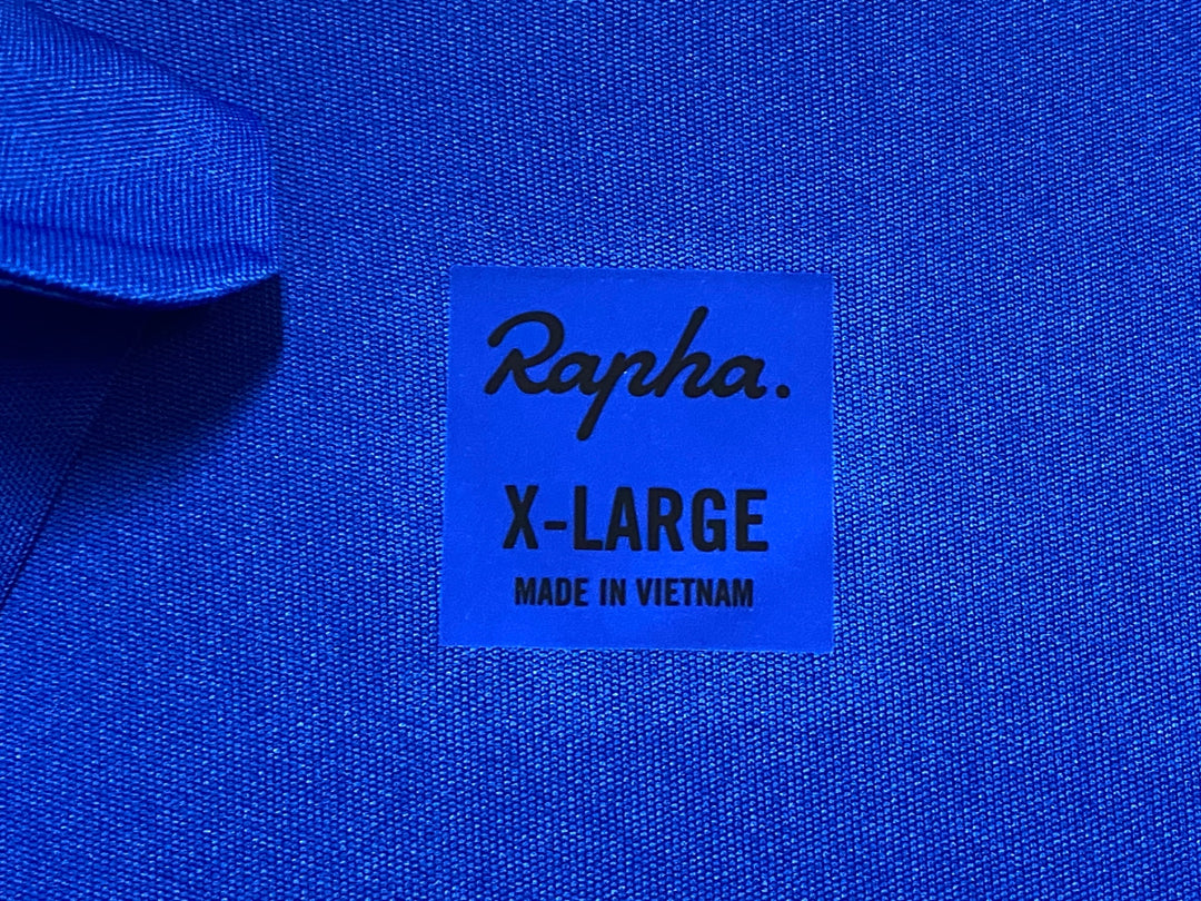 KC680 ラファ Rapha PRO TEAM TRAINING JERSEY 半袖 サイクルジャージ 青 XL