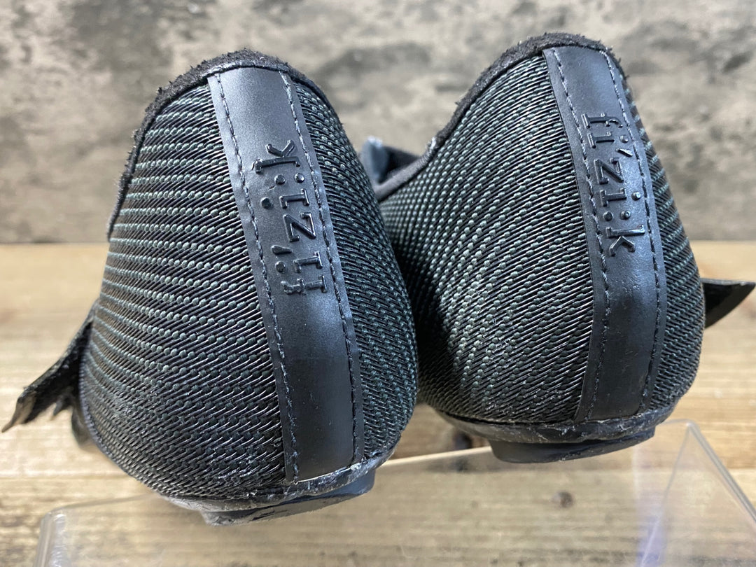 KA199 フィジーク fizik VENTO POWERSTRAP R2 AEROWEAVE ビンディングシューズ 3穴 黒 EU41 ※ガリ傷