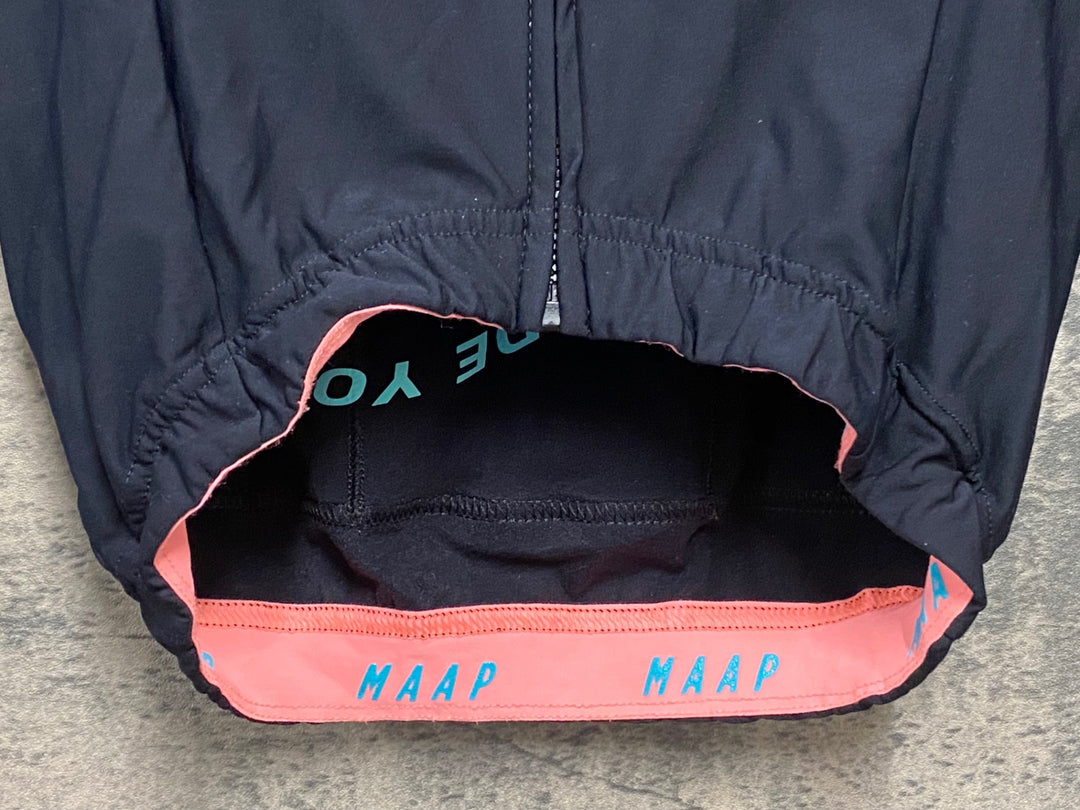 KL004 マープ MAAP THERMAL JERSEY 長袖 サイクルジャージ 黒 S