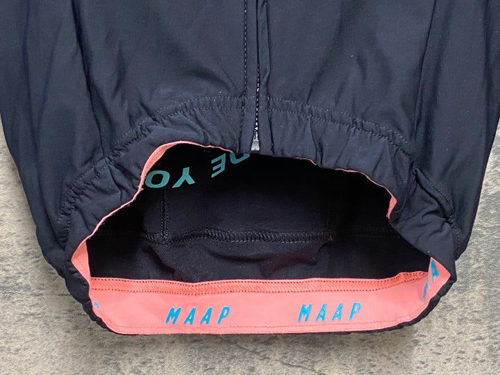 KL004 マープ MAAP THERMAL JERSEY 長袖 サイクルジャージ 黒 S