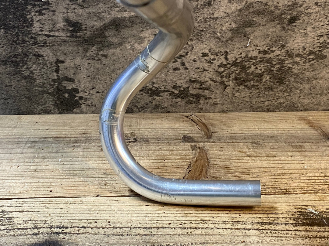 JV010 チネリ Cinelli Criterium 65-40 アルミ ドロップハンドル Φ26.2 エンドC-C400mm シルバー