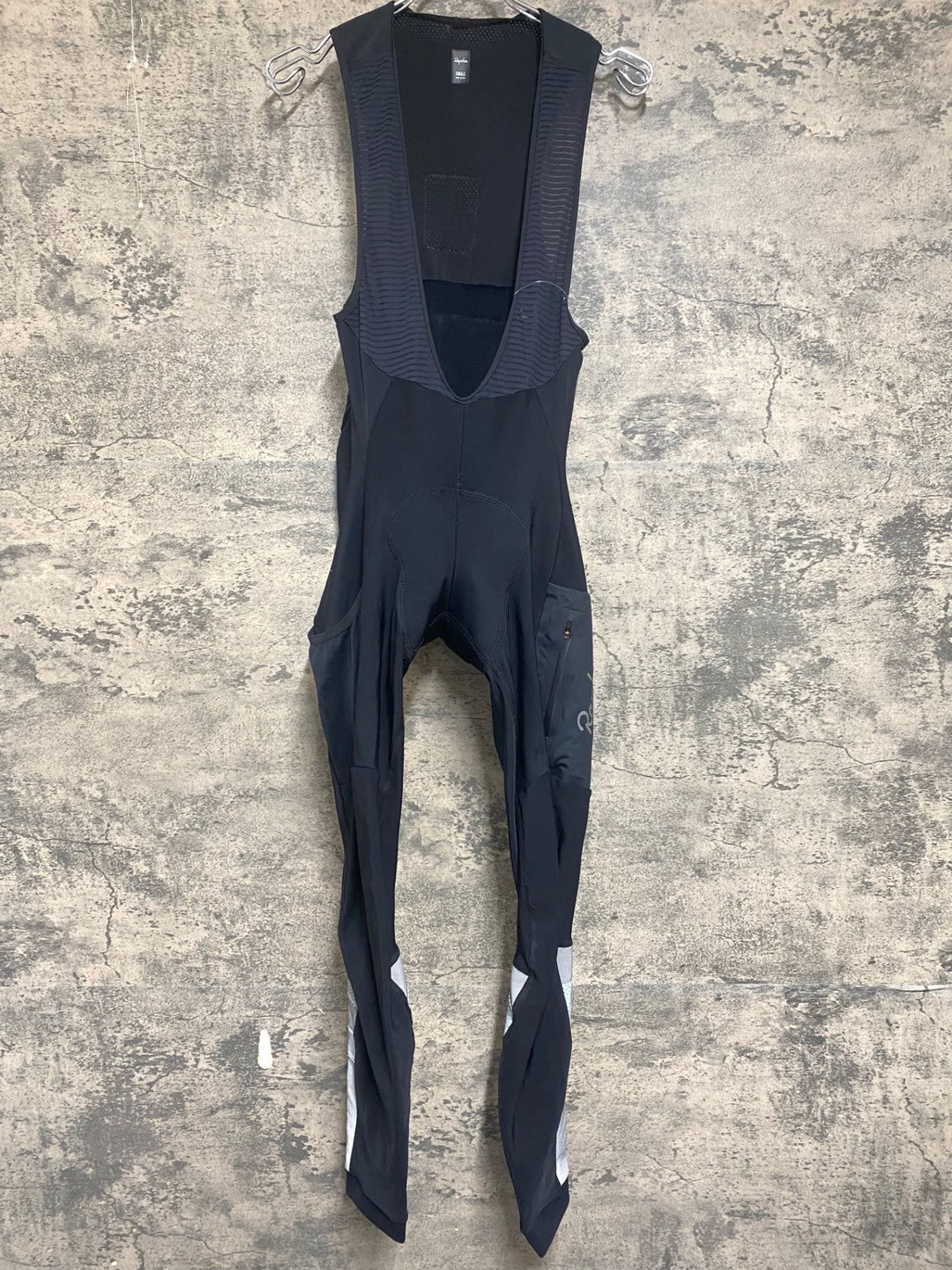 KQ561 ラファ Rapha BREVET CARGO WINTER TIGHTS ビブタイツ 黒 S 裏起毛 ※スレ