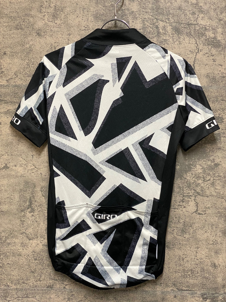 JQ503 ジロ GIRO RENEW SERIES 半袖サイクルジャージ 白黒 S