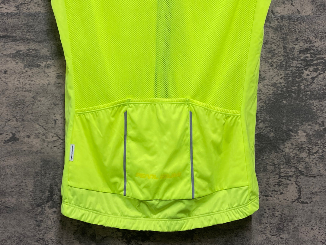 KL034 パールイズミ PEARL iZUMi ジレ サイクルベスト 蛍光 黃 L ※汚れ