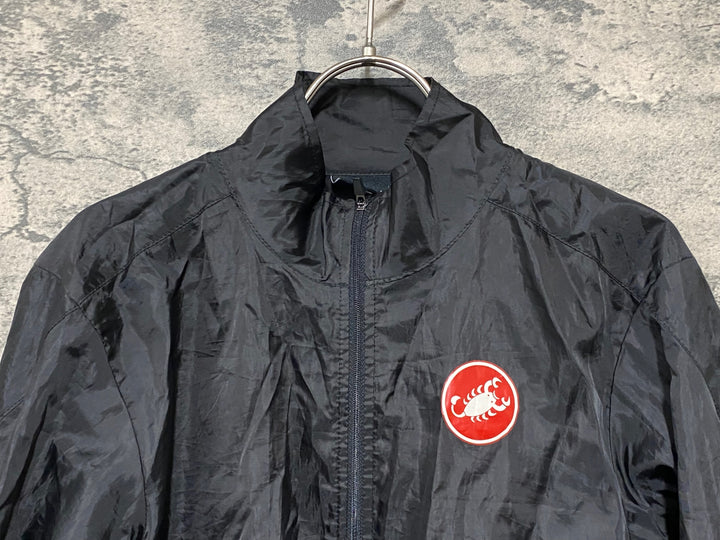 JW625 カステリ CASTELLI 長袖 ウィンドブレーカー 黒 L