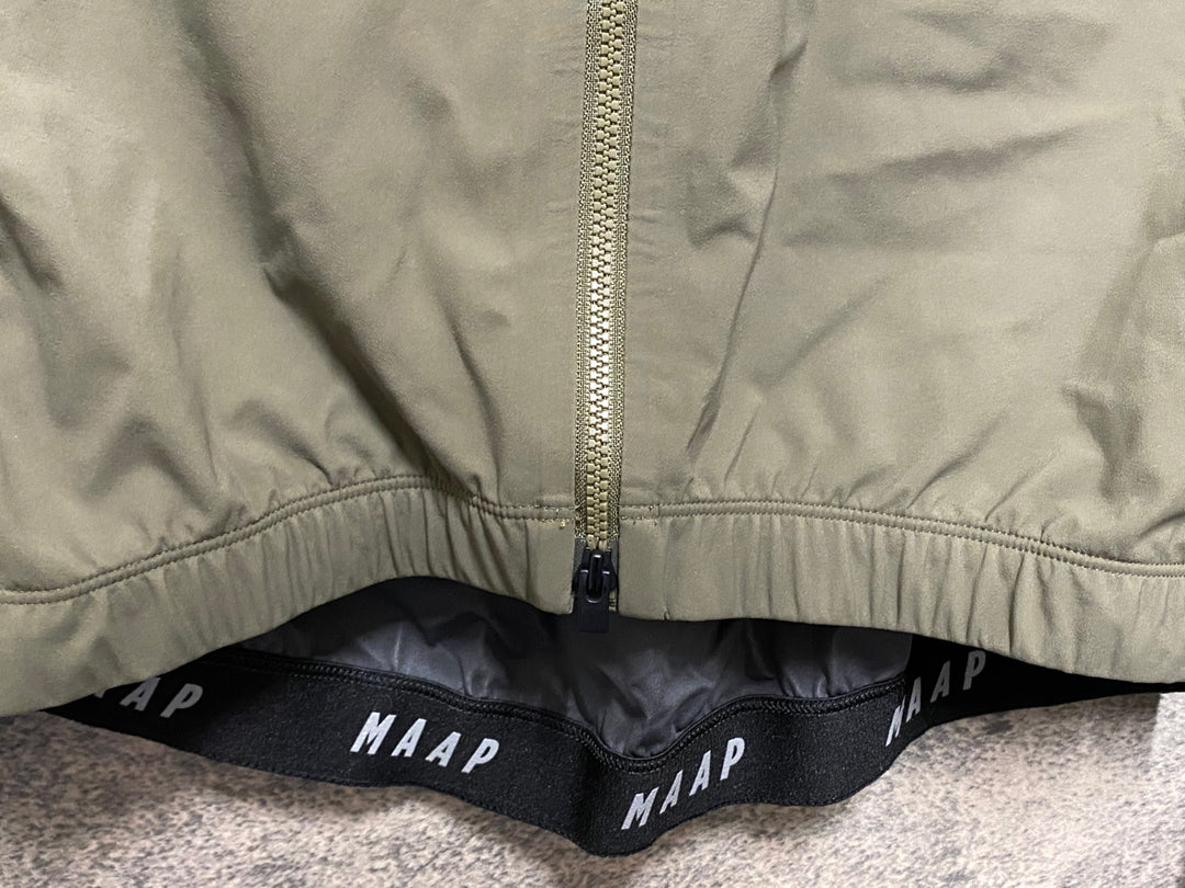 KL006 マープ MAAP 長袖 サイクルベスト カーキ S POLARTEC
