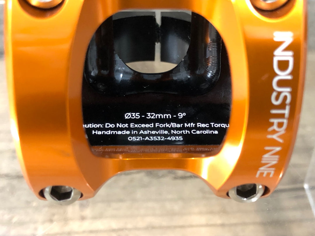 KF284 インダストリーナイン INDUSTRY NINE A35 ステム 32mm 9° ハンドルクランプ径Φ35
