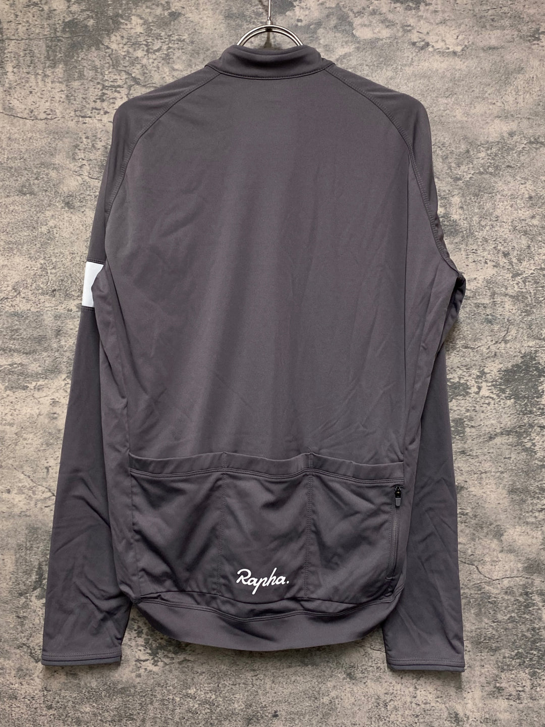 JV499 ラファ Rapha CORE LONG SLEEVE JERSEY 長袖 サイクルジャージ スモークブラウン L 裏起毛