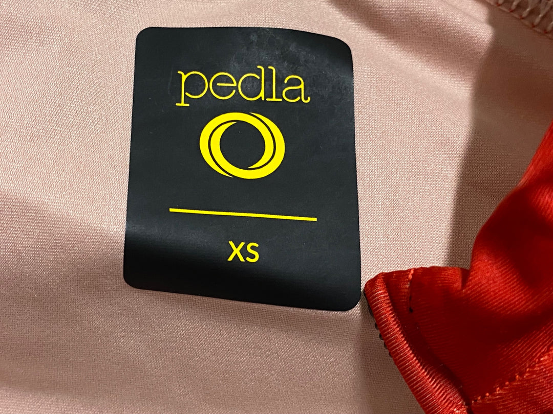 JP698 ペドラ pedla 長袖 サイクルジャージ 赤 XS