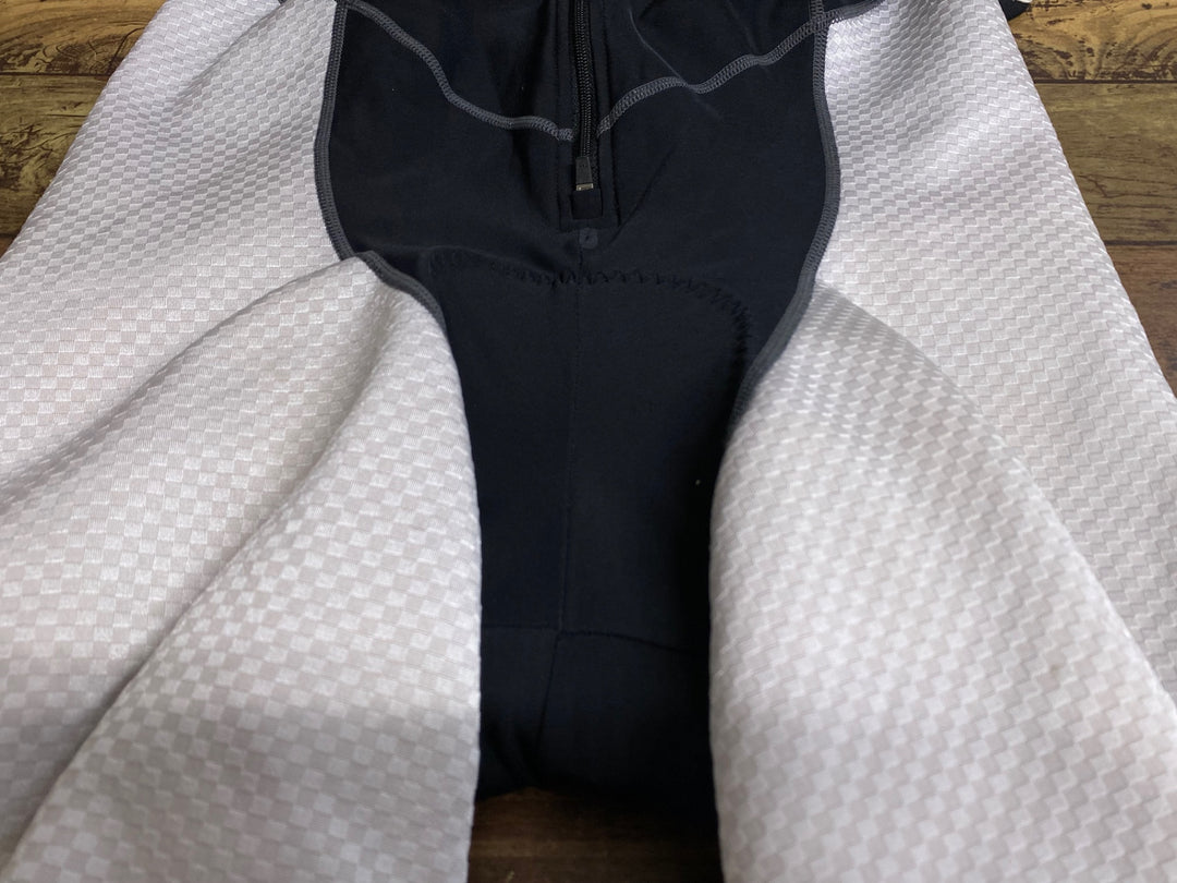 JV346 パールイズミ PEARL iZUMi ビブタイツ 黒白 L 裏起毛