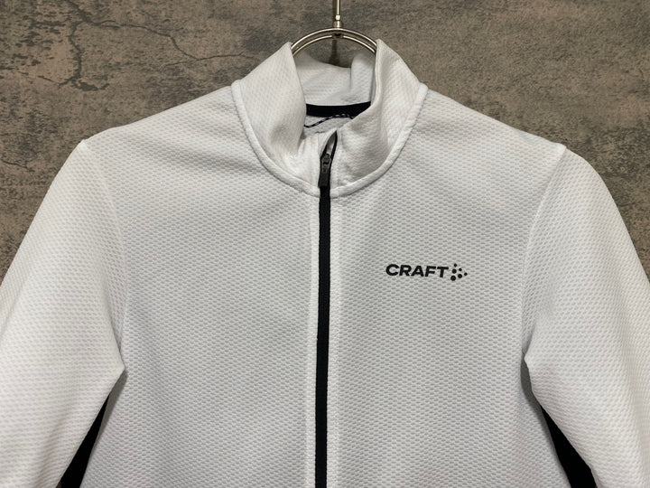 JI103 クラフト CRAFT 半袖サイクルジャージ XS 白黒赤