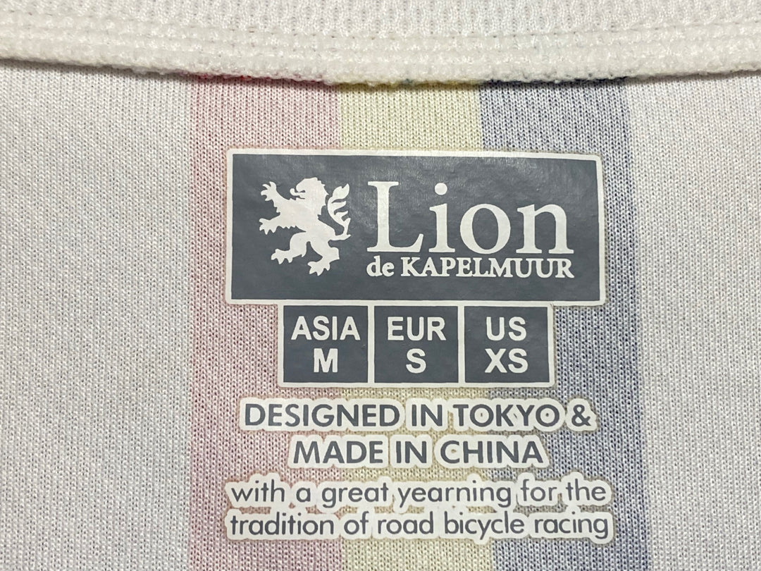 JY808 リオンドカペルミュール Lion de KAPELMUUR 半袖 サイクルジャージ 白 M ※擦れ,汚れ