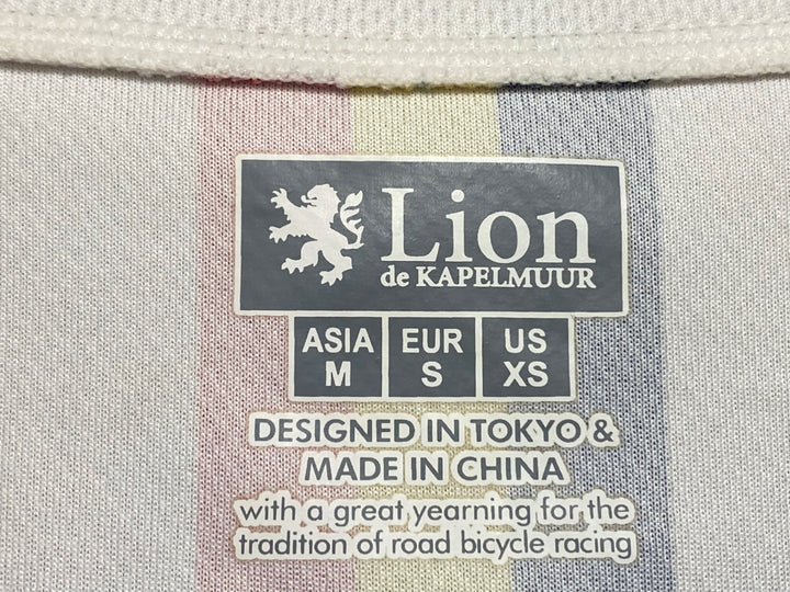 JY808 リオンドカペルミュール Lion de KAPELMUUR 半袖 サイクルジャージ 白 M ※擦れ,汚れ