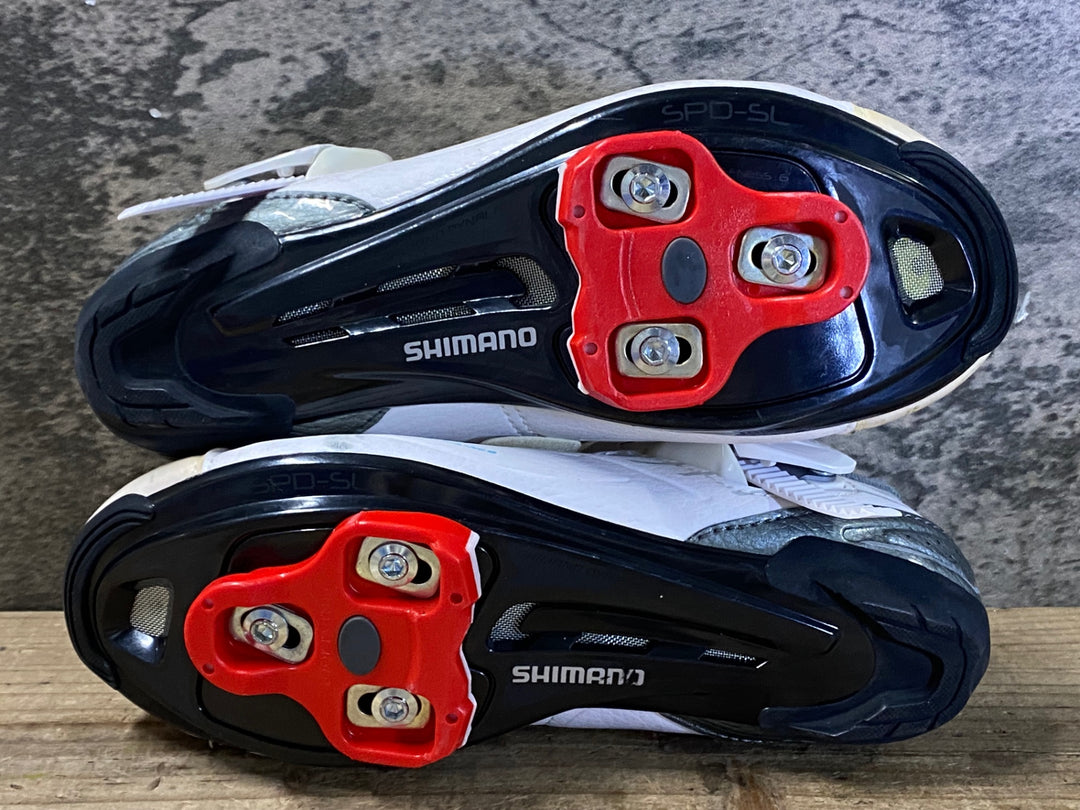 JN455 シマノ SHIMANO RP3W ビンディングシューズ SPD-SL 白 EU36