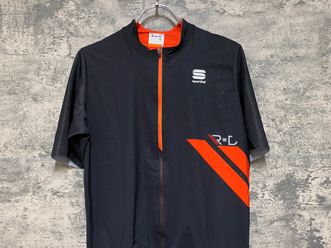 JN208 スポーツフル sportful 半袖 サイクルジャージ 黒 赤 M