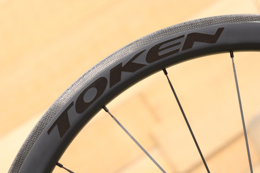 トーケン TOKEN C45 RESOLUTE クリンチャー カーボン ホイールセット シマノ 12/11S 【立川店】