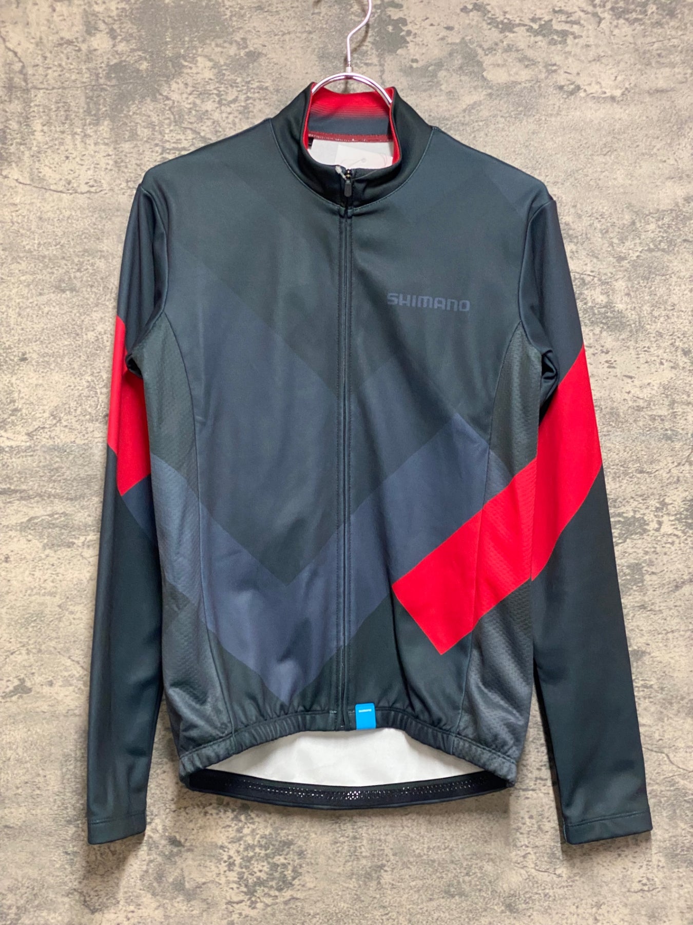 サイクルジャージ KD842 シマノ SHIMANO 長袖 サイクルジャージ 黒 赤 M 裏起毛 – BICI