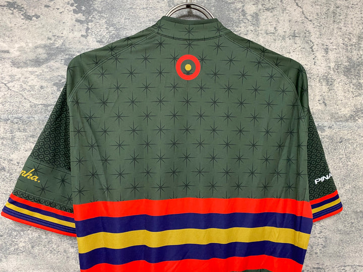 JE989 ラファ Rapha CORE JERSEY WIGGINS 半袖 サイクルジャージ 深緑 M