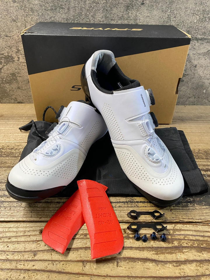 KD173 シマノ SHIMANO エスファイア S-PHYER SHXC902M ビンディングシューズ 白 SPD EU43.5