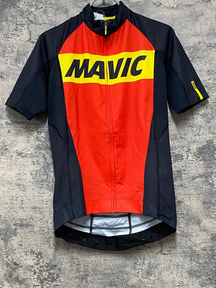 JS441 マヴィック MAVIC 半袖 サイクルジャージ 赤 黒 S