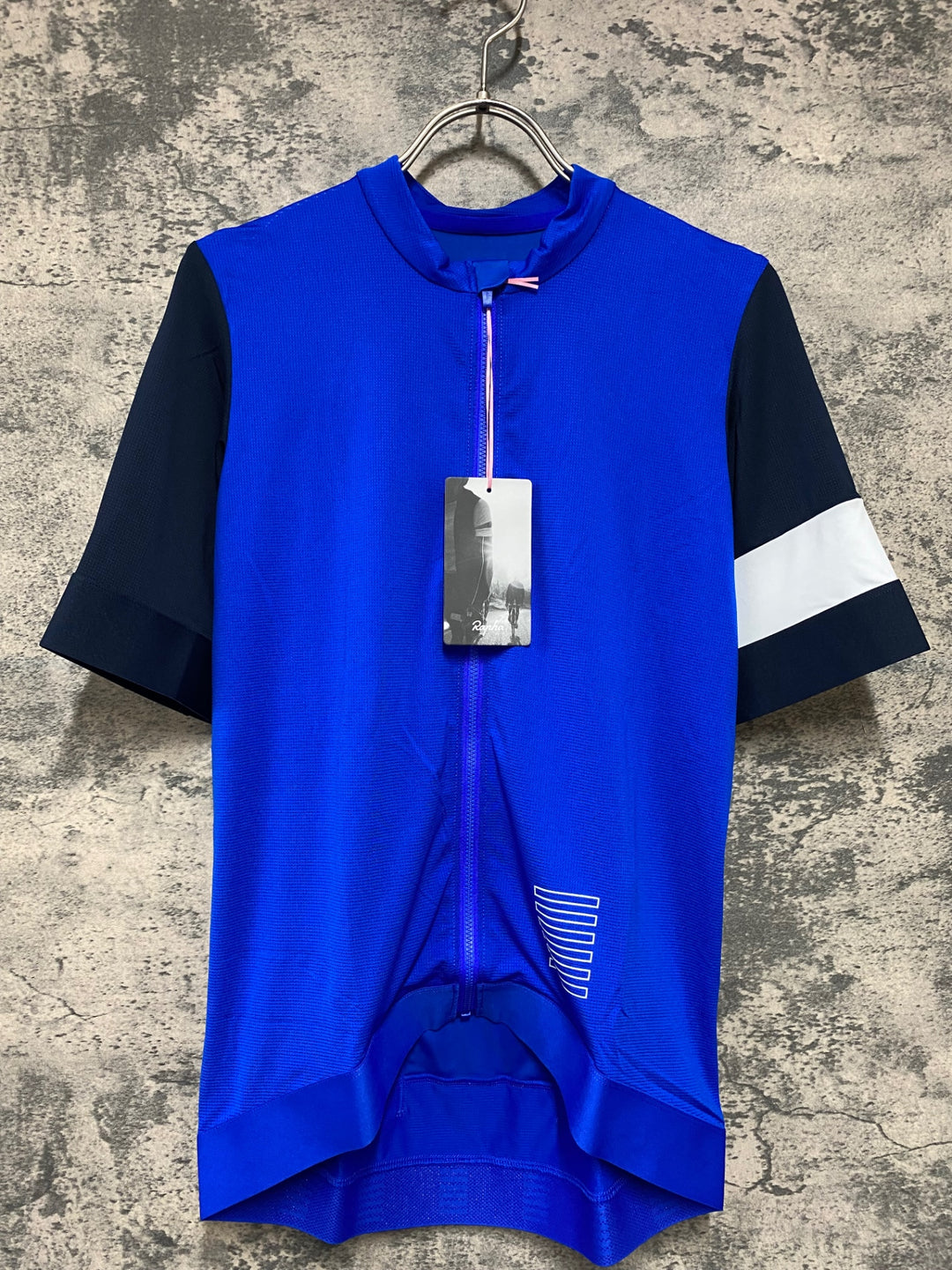 KC672 ラファ Rapha MEN'S PRO TEAM TRAINING JERSEY 半袖 サイクルジャージ 青 L 未使用