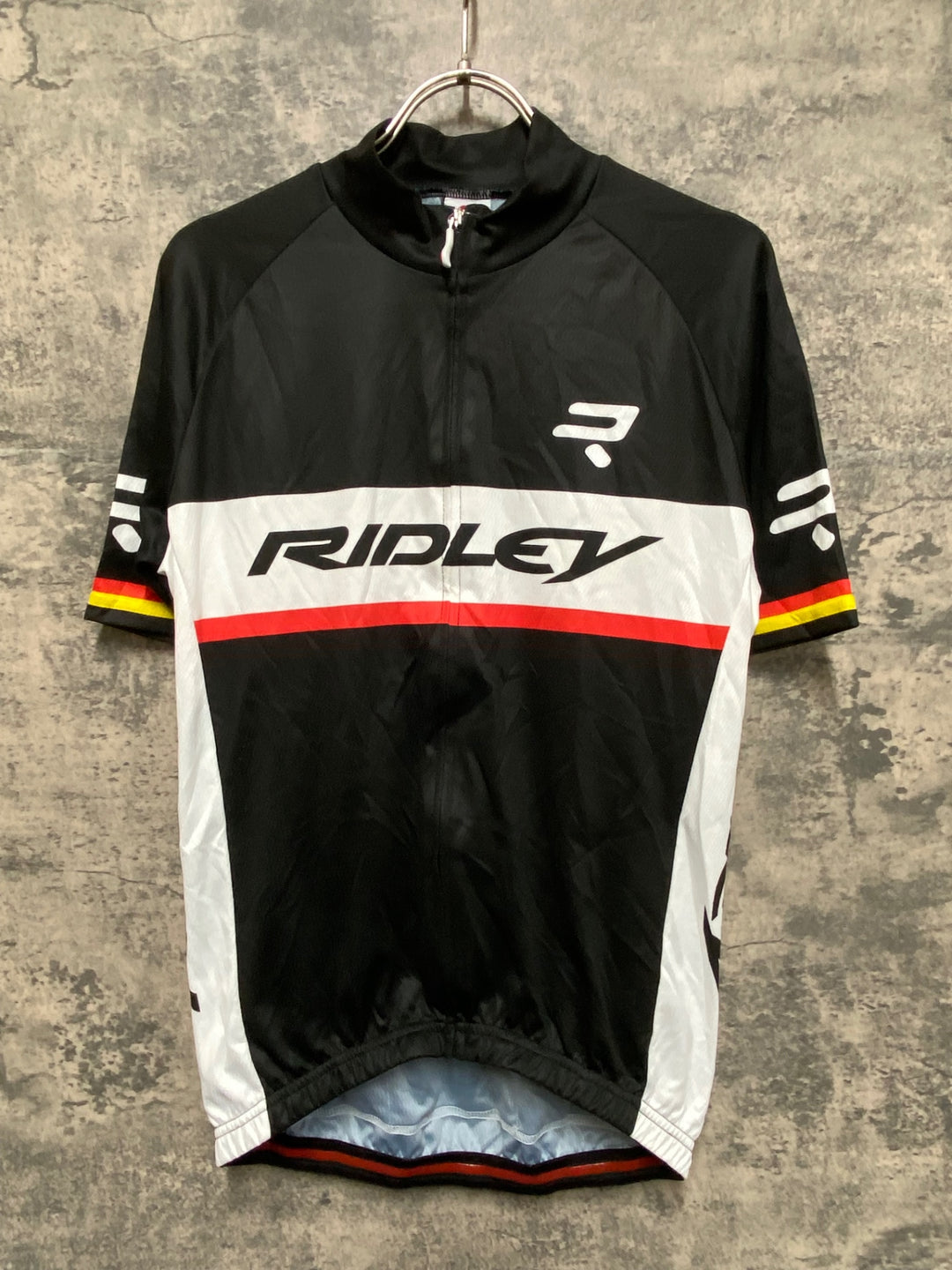 KF469 モア MOA 半袖 サイクルジャージ 黒 白 M RIDLEY